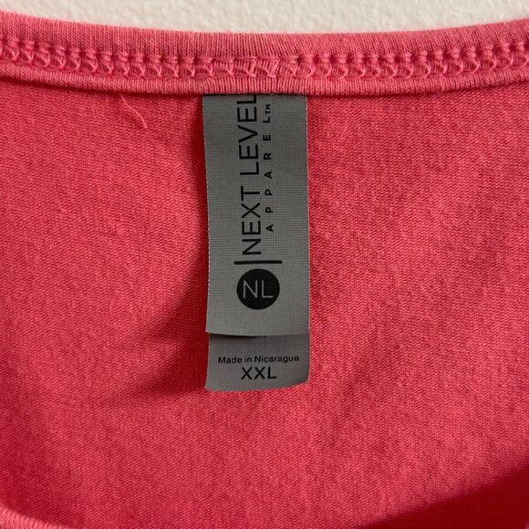 NWOT Next Level Apparel Pink Tank Top - Picture 3 of 6